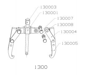 EXTRACTOR FORZA SERIE 1300 MECÁNICO DE 2 PATAS